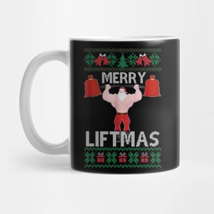 Merry Liftmas Christmas Xmas Fitmas Fitness Santa Holiday 9 Mug
